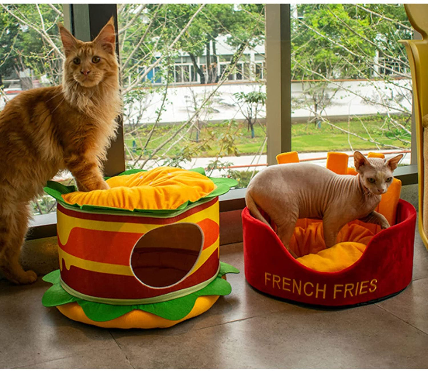 Hamburger French Fries Pet Bed
