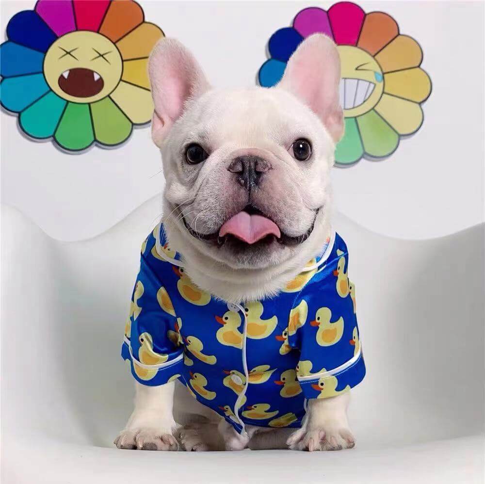 Pet Silk Duck Pajamas